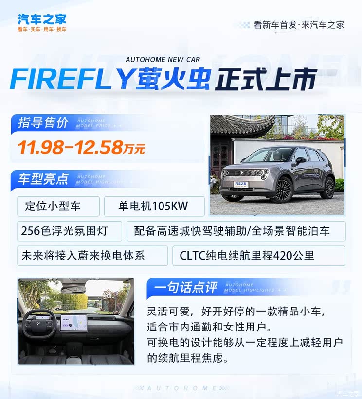 高端小车如何具象化 萤火虫给出答案