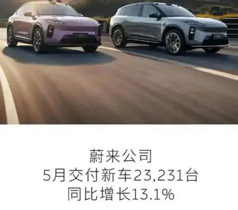 蔚来公司公布5月销量,达到23231台,表现如何?
